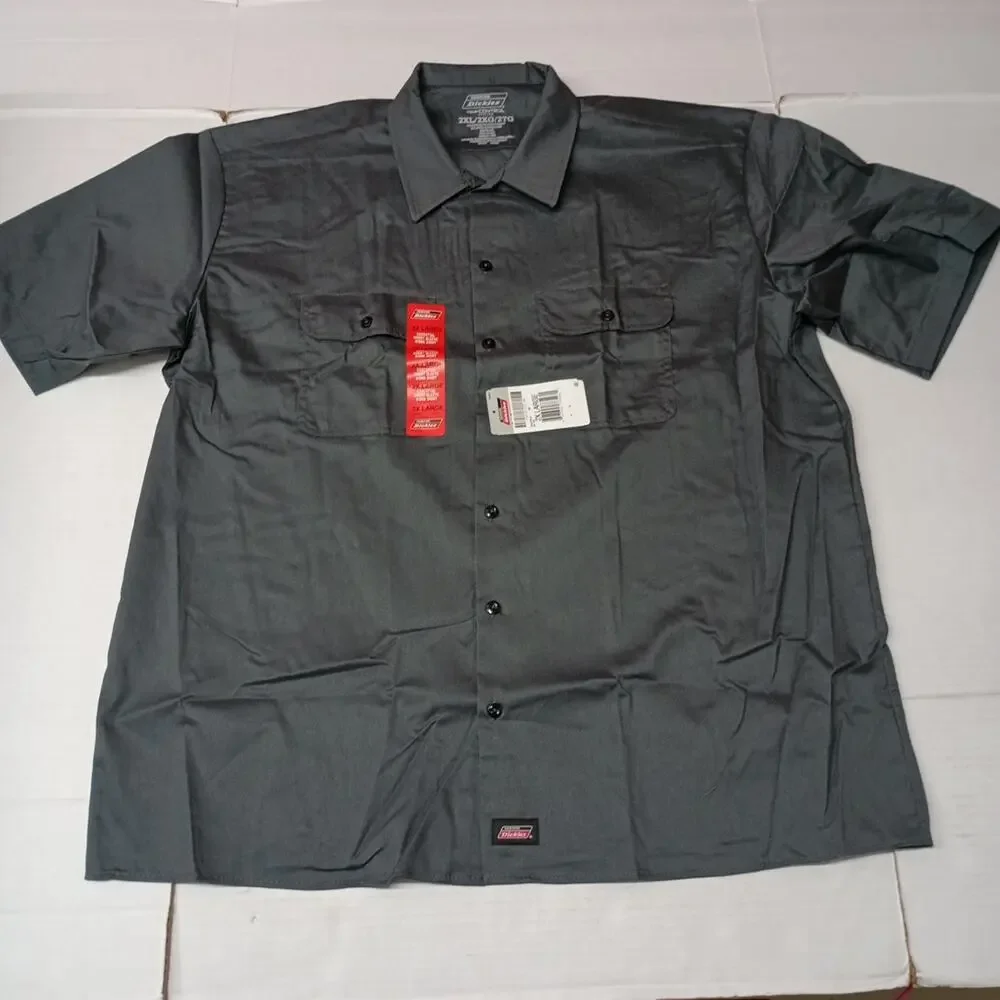 Dickies‎ Essential Work Shirt Mens Size 2XL Gray Temp Control